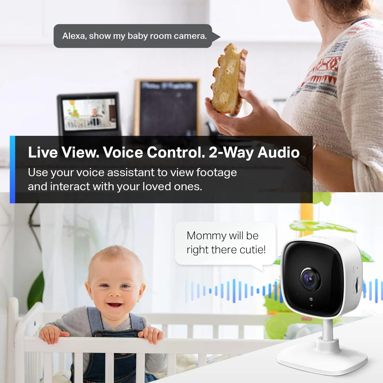 2K Indoor Security Camera 4 Pack, Tapo C110P4 - Image 5