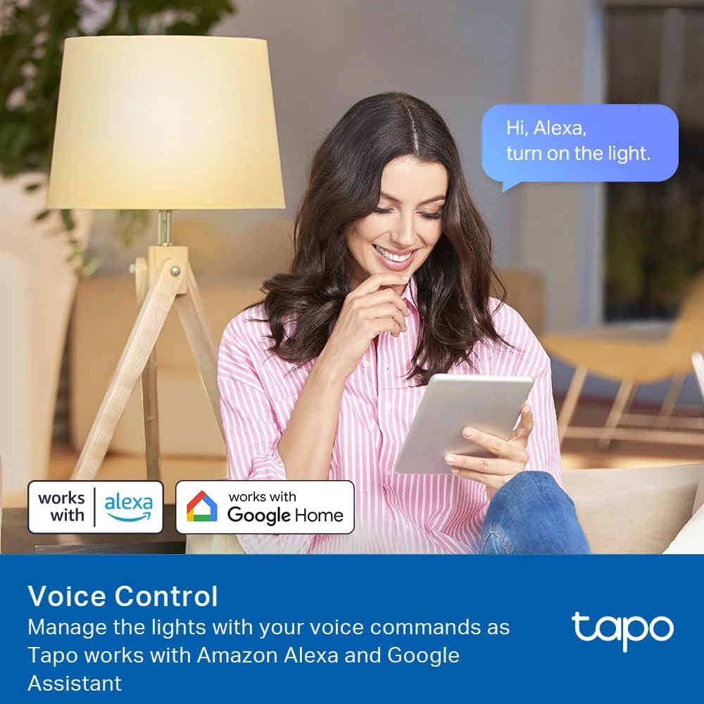 Smart Dimmable Light Bulb, 2700K, Tapo L510E(4-Pack) - Image 3