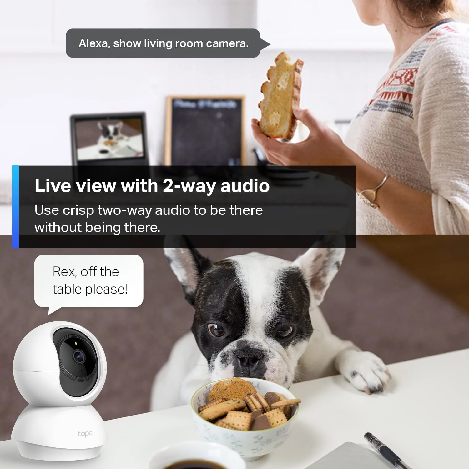 Pan/Tilt 2K Indoor Security Camera 2 Pack, Tapo C210P2 - Image 5
